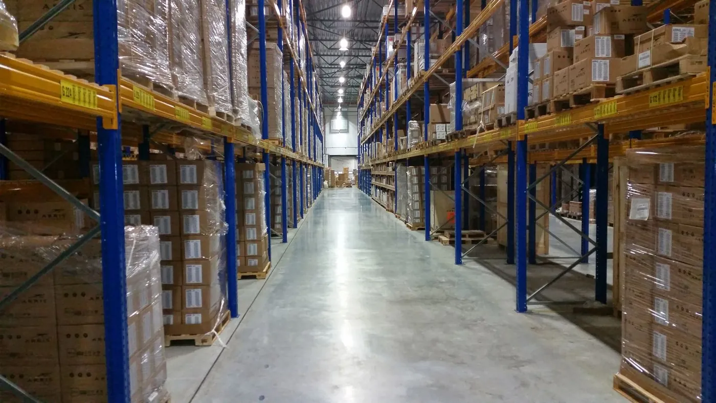 Logistics warehousing and goods in transit